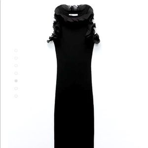 Zara Ruffled knit dress